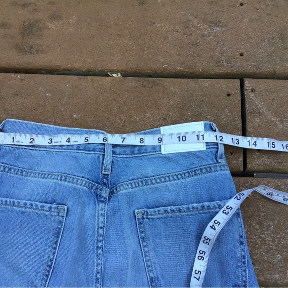 EXPRESS SIZE 00 DISTRESSED HIGH RISE WIDE LEG JEANS H19 - Picture 5 of 10